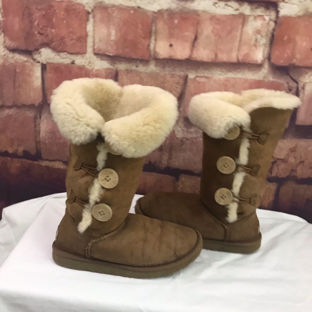 Ugg Bailey Suede Button Triplet Ii Boots - image 4
